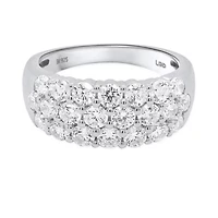 Lab Created 2CTW Grown Diamond Statement Ring Sterling Silver