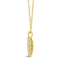 Lab Created 1CTW Grown Diamond Heart Pendant Sterling Silver