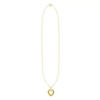 Lab Created 1CTW Grown Diamond Heart Pendant Sterling Silver