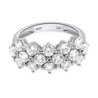 Lab Created 2CTW Grown Diamond Fashion Ring Sterling Silver