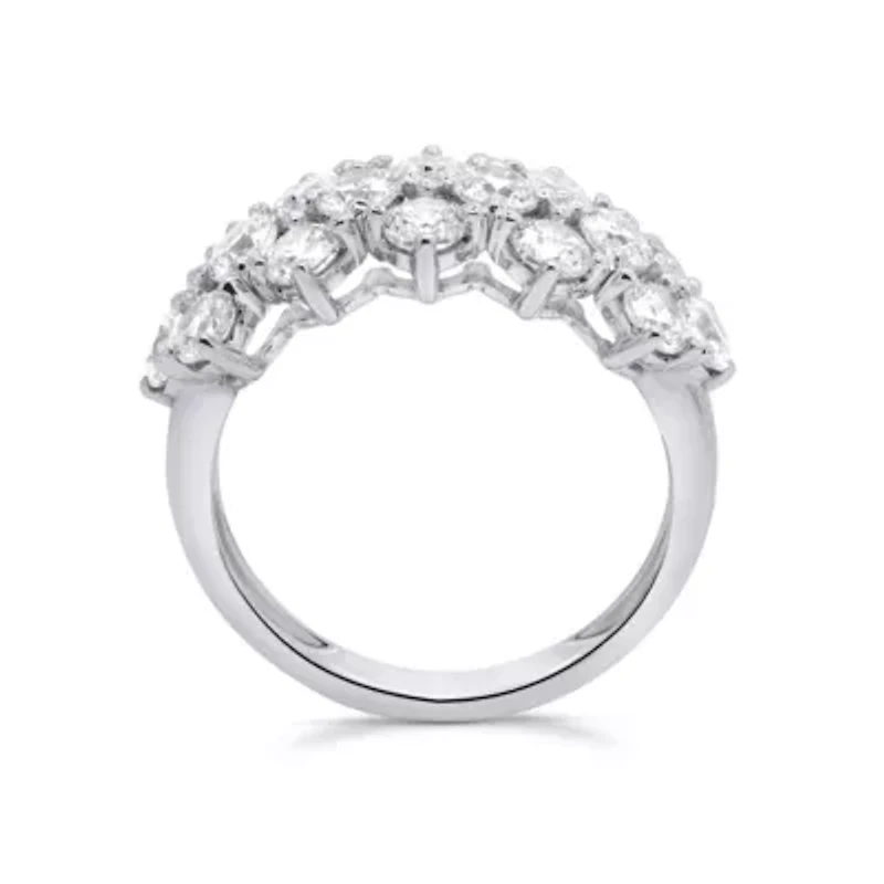 Lab Created 2CTW Grown Diamond Fashion Ring Sterling Silver