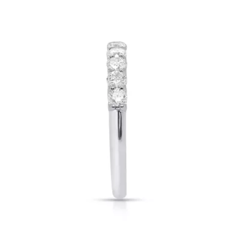 Lab Created 1/2CTW Grown Diamond Band Ring Sterling Silver