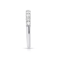 Lab Created 1/2CTW Grown Diamond Band Ring Sterling Silver