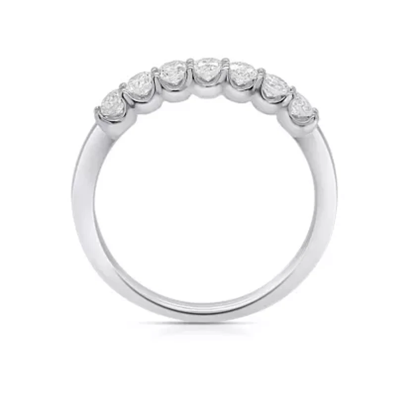 Lab Created 1/2CTW Grown Diamond Band Ring Sterling Silver