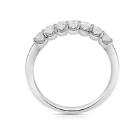Lab Created 1/2CTW Grown Diamond Band Ring Sterling Silver