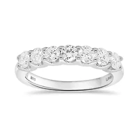 Lab Created 1CTW Grown Diamond Band Ring Sterling Silver