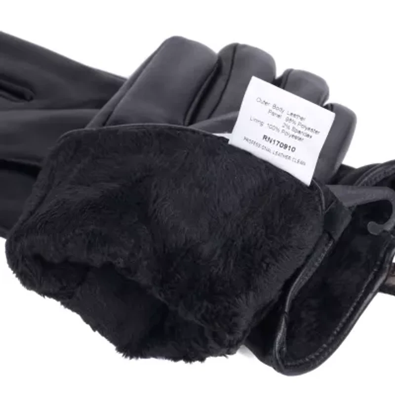 Women's Leather Touch Screen Gloves