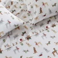 Holiday Pups Cotton Sheet Set