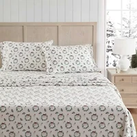 Wreaths & Mistletoe Cotton Sheet Set