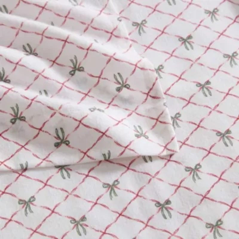 Holiday Bows Cotton Sheet Set