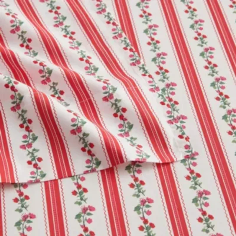 Rose Ribbon Cotton Sheet Set