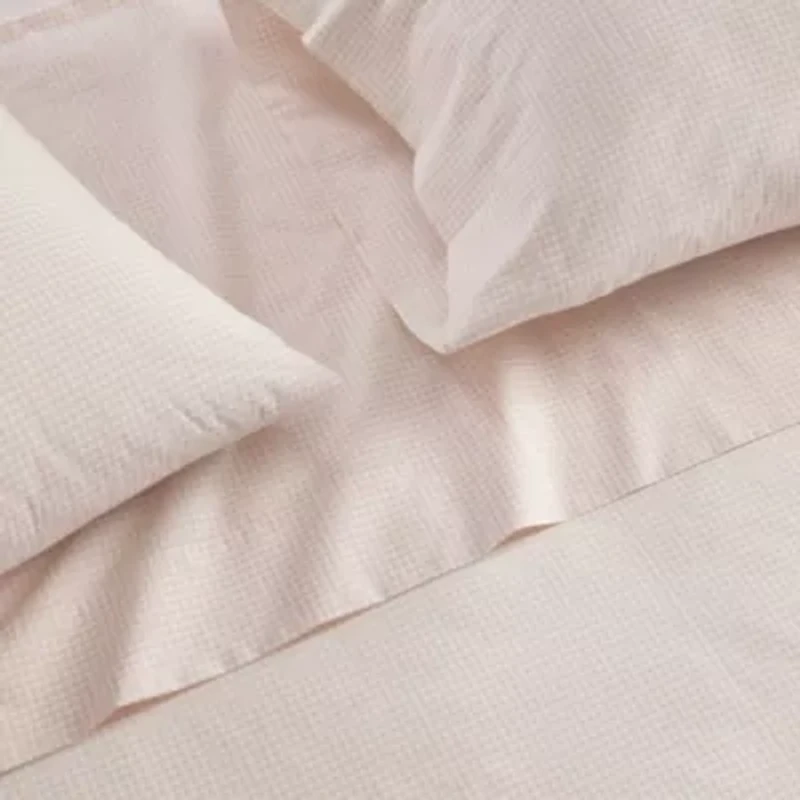 MS Core Small Gingham Cotton Sheet Set