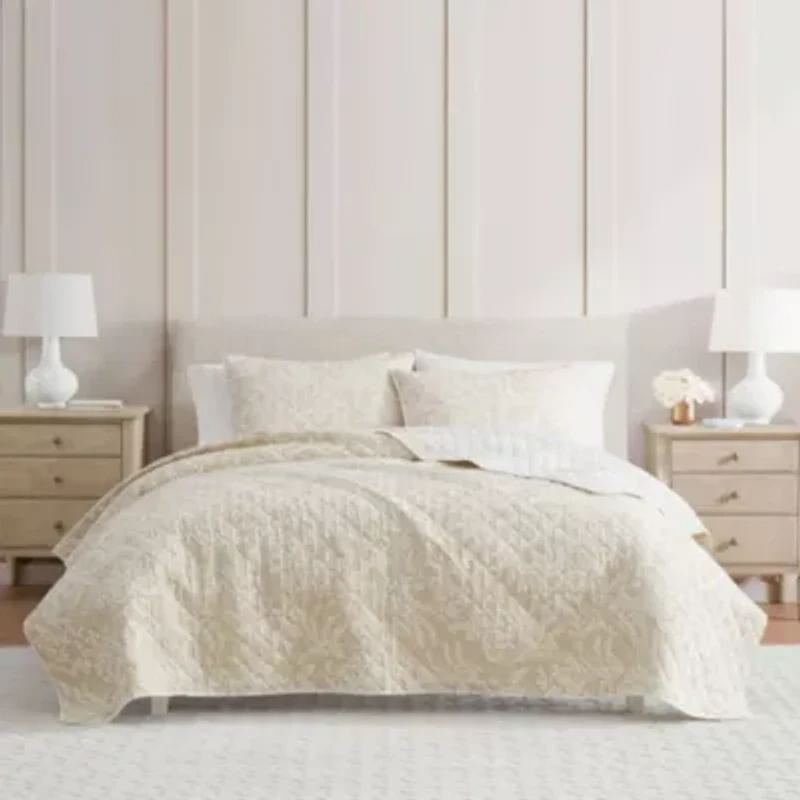 Layered Branches Cotton Quilt Set