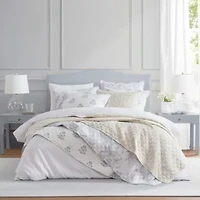 Flower Block Print Cotton Quilt Set