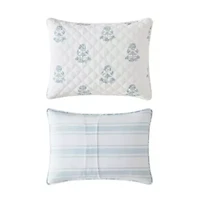Flower Block Print Cotton Quilt Set