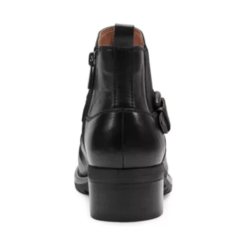 Zane Round Toe Block Heel Casual Ankle Booties