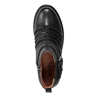 Zane Round Toe Block Heel Casual Ankle Booties