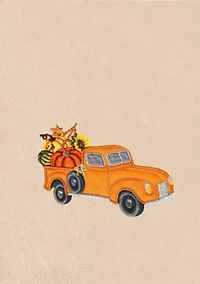 AUTUMN TRUCK Hand Towels Set of 2