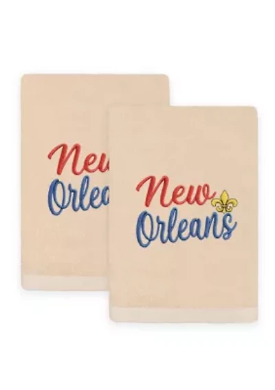 Mardi Gras NEW ORLEANS Hand Towels Set of 2