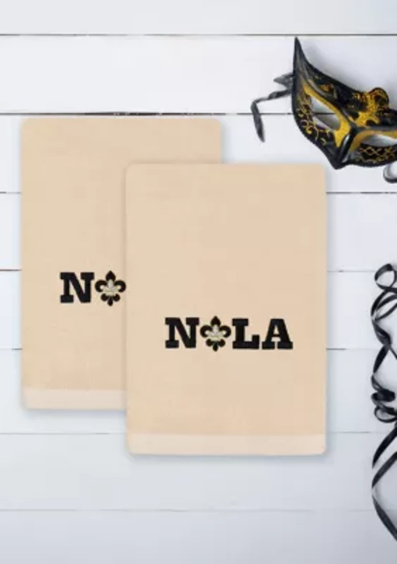 Mardi Gras NOLA Hand Towels Set of 2