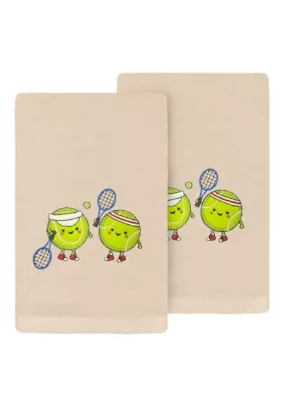 Tennis Players Hand Towels Set of 2