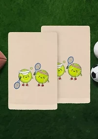 Tennis Players Hand Towels Set of 2