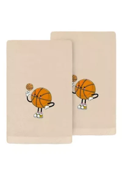 Basketball Player Hand Towels Set of 2
