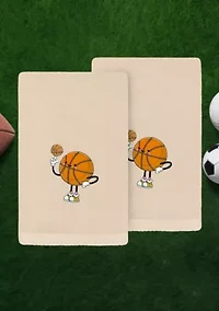 Basketball Player Hand Towels Set of 2