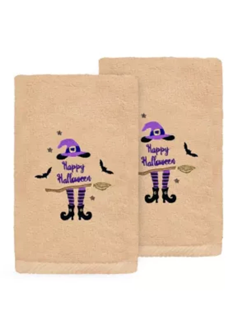 HAT-BROOM-LEGS Hand Towels Set of 2