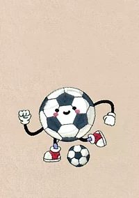 Soccer Player Hand Towels Set of 2