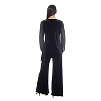 2PC Velvet Top and Pant Set