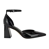 Nalene Pointy Toe Block Heel Dress Pumps