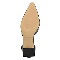 Nalene Pointy Toe Block Heel Dress Pumps