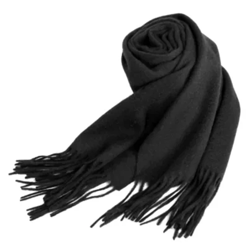Classic Fringe Wool Scarf