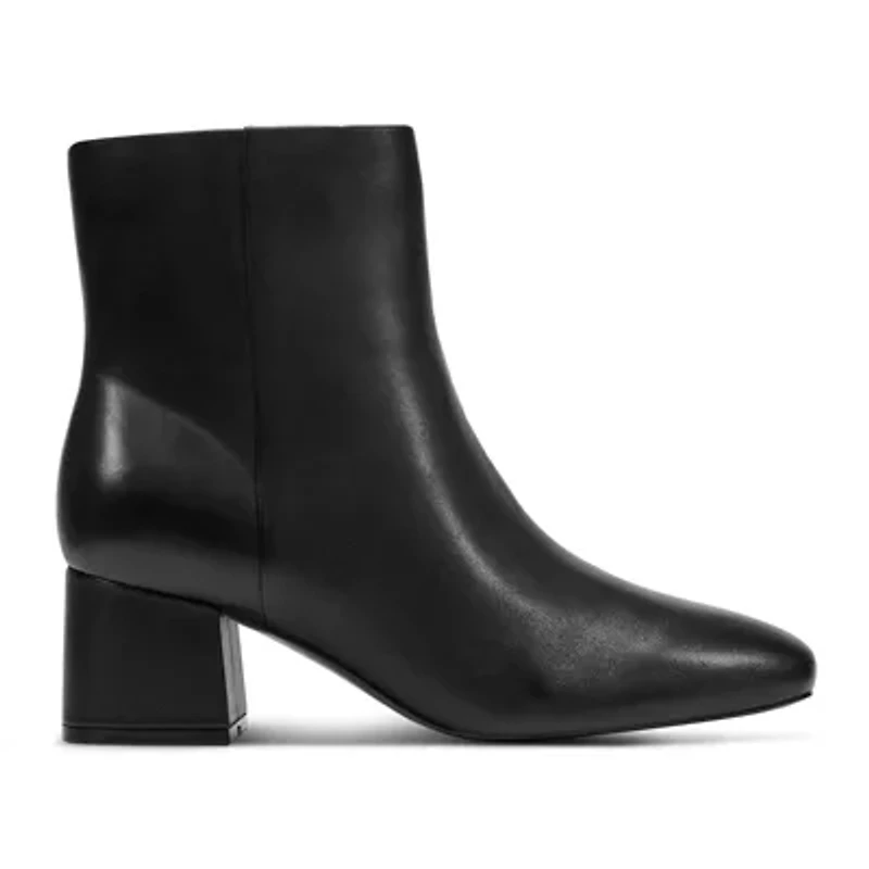 Oaklei Block Heel Square Toe Ankle Booties