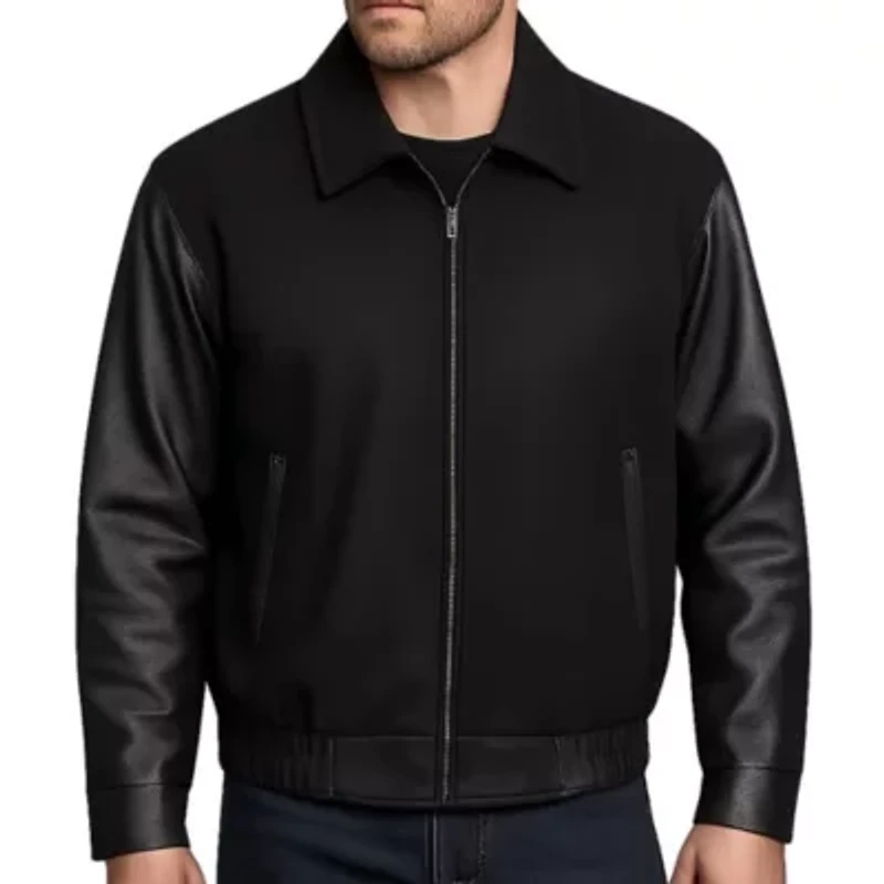 Men's Leather Varsity Jacket