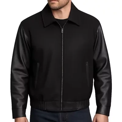 Men's Leather Varsity Jacket