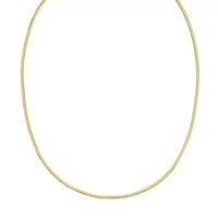 Unisex 14k Gold 2mm Snake Chain Necklace