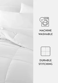 Ultra Soft Microfiber Down-Alternative White Duvet Insert
