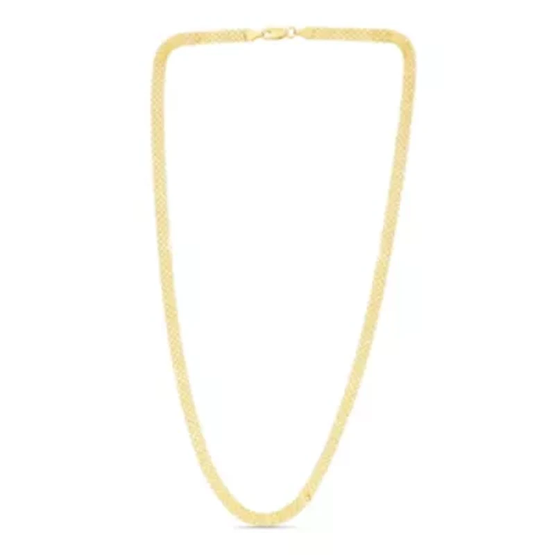 14k Gold 4.7mm Bismark Chain Necklace