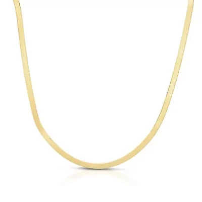 14k Gold 4.6mm Imperial Herringbone Chain Necklace