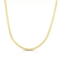 14k Gold 4.6mm Imperial Herringbone Chain Necklace