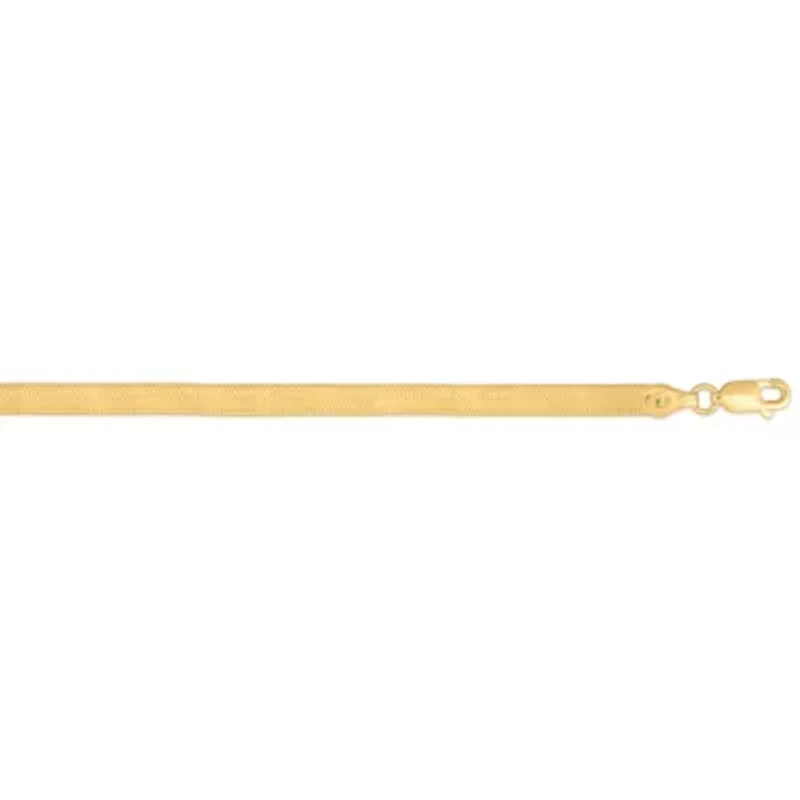 14k Gold 4.6mm Imperial Herringbone Chain Necklace