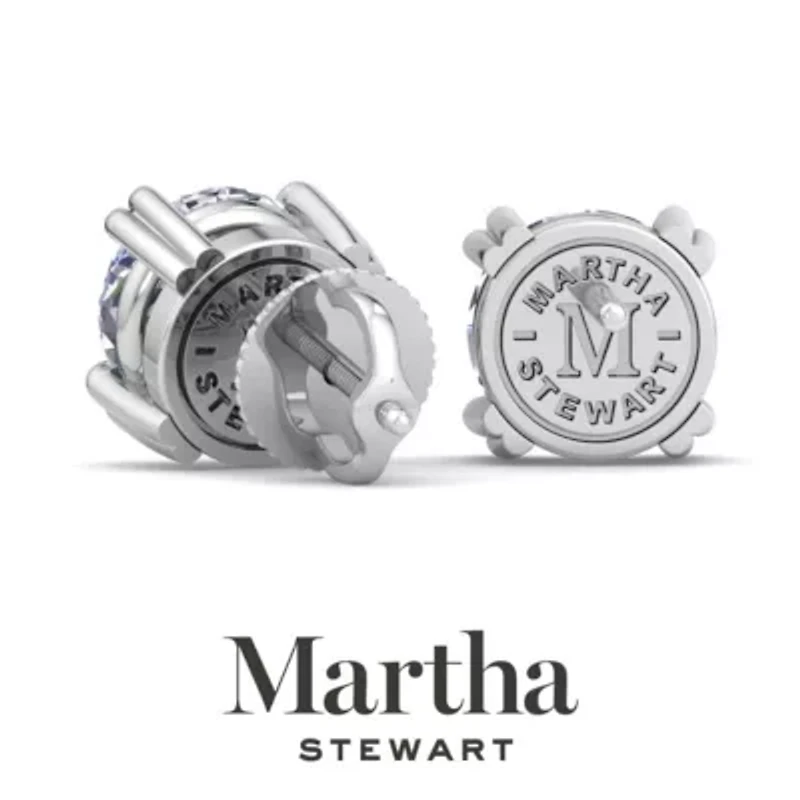 Lab Created 2 Carat Grown Diamond Stud Earrings Available 14 Karat White Or Yellow Gold