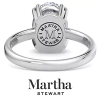 Lab Created Martha Stewart Carat Oval Shape Grown Diamond Solitaire Engagement Ring Available 14K White and Yellow Gold