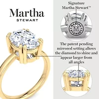Lab Created Martha Stewart Carat Oval Shape Grown Diamond Solitaire Engagement Ring Available 14K White and Yellow Gold