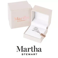 Lab Created Martha Stewart 5 Carat Emerald Cut Grown Diamond Three Stone Engagement Ring Available 14K White and Yellow Gold