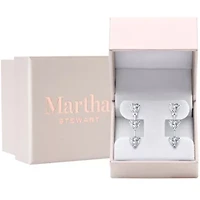 Lab Created Martha Stewart Carat Heart Shape Grown Diamond Drop Earrings Available 14 Karat White Or Yellow Gold