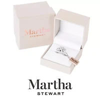 Lab Created Martha Stewart 5 Carat Oval Shape Grown Diamond Three Stone Engagement Ring Available 14K White and Yellow Gold
