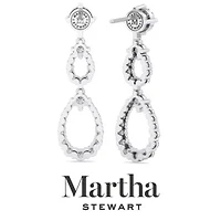 Lab Created Martha Stewart 4 Carat Grown Diamond Drop Earrings Available 14 Karat White Or Yellow Gold